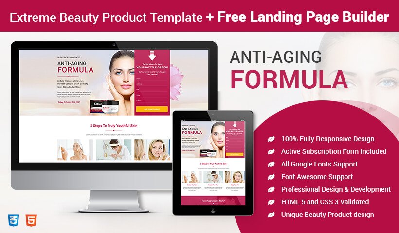 Beauty Product Landing Page