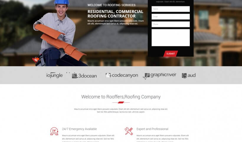 Roofers Landing Page