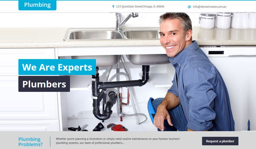 Landing Page Template For Plumbing